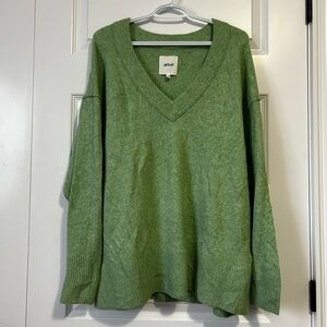 Aerie unREAL Oversized V-Neck Sweater Soft and Cozy